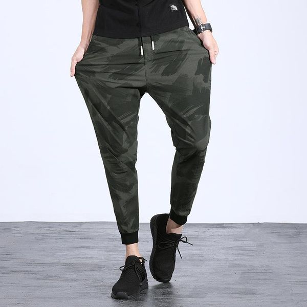 men's pants camouflage casual drawstring japanese-style harlan nine loose comfortable outdoor leisure, Black
men's pants camouflage casual drawstring japanese-style harlan nine loose comfortable outdoor leisure, Black