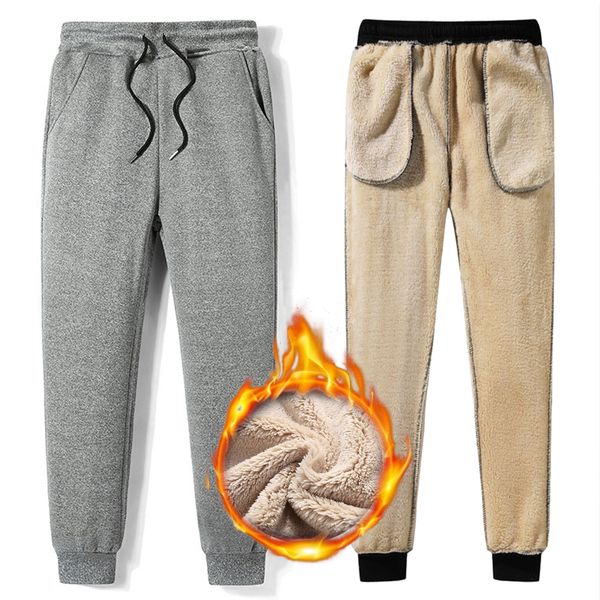 2021 new winter thicken fleece lined warm men fashion sports pants solid sweatpants plus size krgn, Black 
2021 new winter thicken fleece lined warm men fashion sports pants solid sweatpants plus size krgn, Black