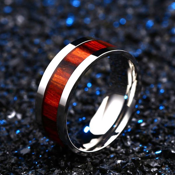 factorypom4steel man 316l for stainless titanium red woodiness high polished man's fashion ring br-r087, Silver
factorypom4steel man 316l for stainless titanium red woodiness high polished man's fashion ring br-r087, Silver