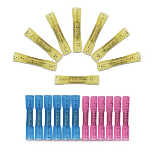 1/10/40/100pcs terminals waterproof wire cable connector awg 22-18 / 12-10 / 16-14 heat shrink electrical wire splice terminal
1/10/40/100pcs terminals waterproof wire cable connector awg 22-18 / 12-10 / 16-14 heat shrink electrical wire splice terminal