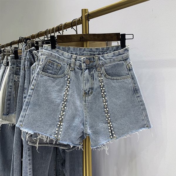 new summer's grail decoration women's shorts casual high-female waist button brem pants chbb, Blue
new summer's grail decoration women's shorts casual high-female waist button brem pants chbb, Blue