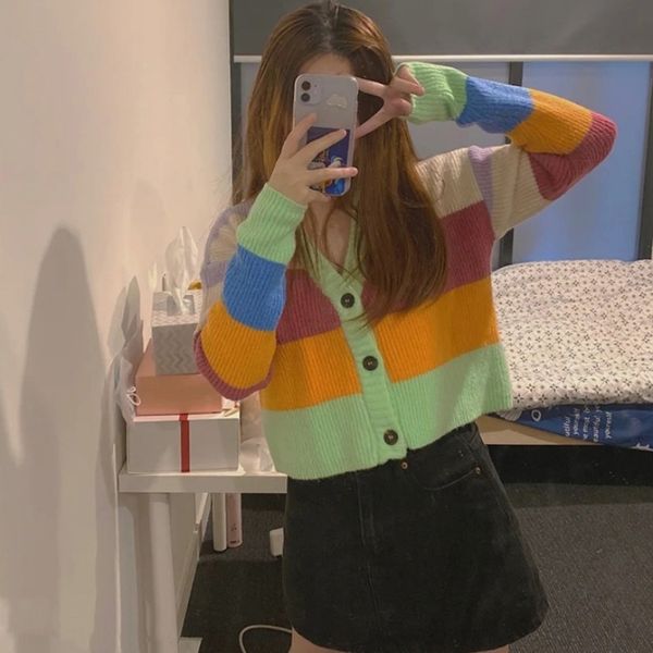 women's net red 2020 autumn new korean version loose wear sweatersweater sweater lazy style knitted evlf3, White;black
women's net red 2020 autumn new korean version loose wear sweatersweater sweater lazy style knitted evlf3, White;black