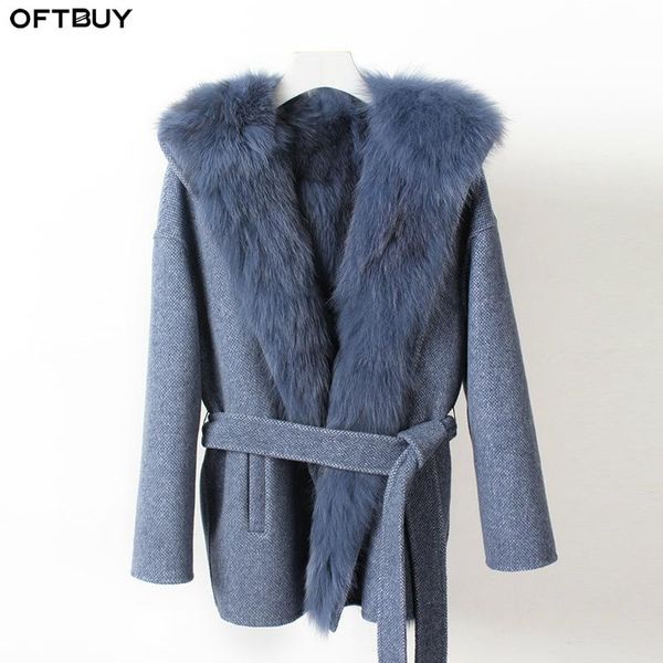oftbuy 2020 new winter jacket women real fur coat natural fur outerwear wool outerwear belt thick warm removable streetwear, Black
oftbuy 2020 new winter jacket women real fur coat natural fur outerwear wool outerwear belt thick warm removable streetwear, Black