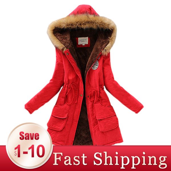 2020 red parkas female women winter coat thickening cotton winter jacket womens outwear overcoat lower price clearance sale 1014, Black
2020 red parkas female women winter coat thickening cotton winter jacket womens outwear overcoat lower price clearance sale 1014, Black