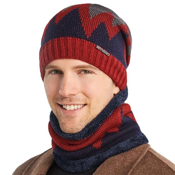 2pcs men winter flame pattern knitted beanie hat circle scarf set cycling windproof plush lined skull cap neck warmer, Blue;gray
2pcs men winter flame pattern knitted beanie hat circle scarf set cycling windproof plush lined skull cap neck warmer, Blue;gray