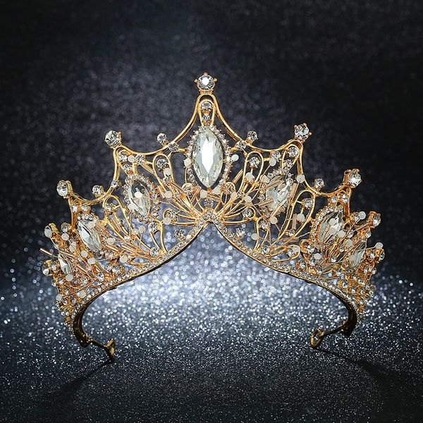 kmvexo vintage queen princess big crown wedding bridal diadem hair jewelry ornaments for women gold silver crystal tiara pageant y200424, Slivery;golden
kmvexo vintage queen princess big crown wedding bridal diadem hair jewelry ornaments for women gold silver crystal tiara pageant y200424, Slivery;golden