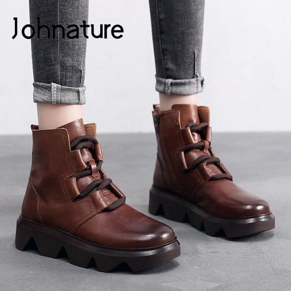 boots johnature winter shoes women genuine leather 2021 zip handmade round toe sewing retro concise leisure platform, Black
boots johnature winter shoes women genuine leather 2021 zip handmade round toe sewing retro concise leisure platform, Black