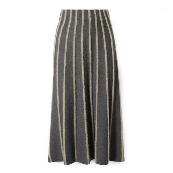 women's flocking skirt knit striped autumn winter high waist office lady warm skirts woman knitting female urban faldas ls2311, Black
women's flocking skirt knit striped autumn winter high waist office lady warm skirts woman knitting female urban faldas ls2311, Black