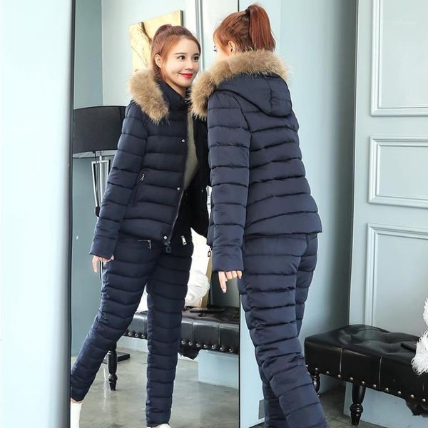tracksuit women 2019 winter faux fur collar hooded jacket coat+pants suits female warm thick down cotton 2 piece sets aq6321, White;black
tracksuit women 2019 winter faux fur collar hooded jacket coat+pants suits female warm thick down cotton 2 piece sets aq6321, White;black