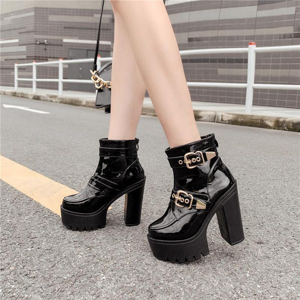 boots ymechic 2021 fashion gothic faux patent leather extra high heel ankle for women black platform punk shoes buckle bootie
boots ymechic 2021 fashion gothic faux patent leather extra high heel ankle for women black platform punk shoes buckle bootie