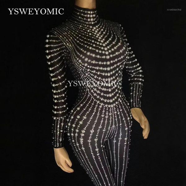ysweyomic sparkly pearl crystal mesh jumpsuits rhinestones bodysuit stage dance wear outfit celebrate shining costume1, Black;red
ysweyomic sparkly pearl crystal mesh jumpsuits rhinestones bodysuit stage dance wear outfit celebrate shining costume1, Black;red