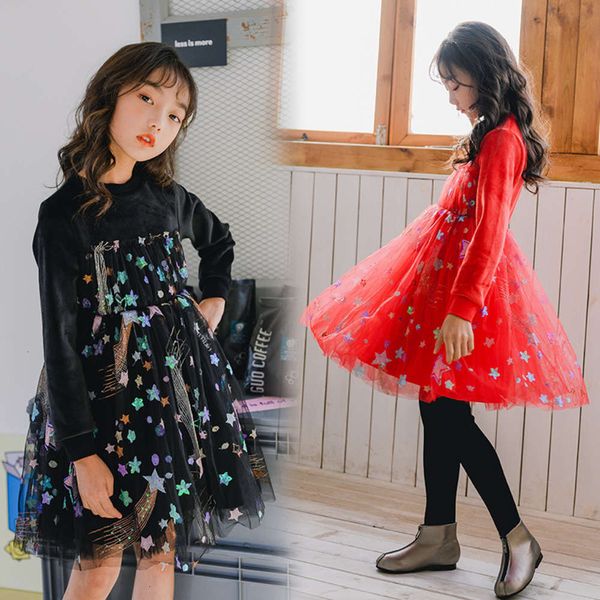 new girls' drs 2019 autumn winter korean thickened double side sier fox veet mh embroidered bead princs skirt, Red;yellow
new girls' drs 2019 autumn winter korean thickened double side sier fox veet mh embroidered bead princs skirt, Red;yellow
