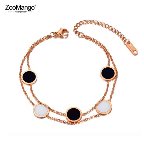 charm bracelets zoomango fashion double layer stainless steel white & black acrylic for women bohemia chain bracelet zb20031, Golden;silver
charm bracelets zoomango fashion double layer stainless steel white & black acrylic for women bohemia chain bracelet zb20031, Golden;silver