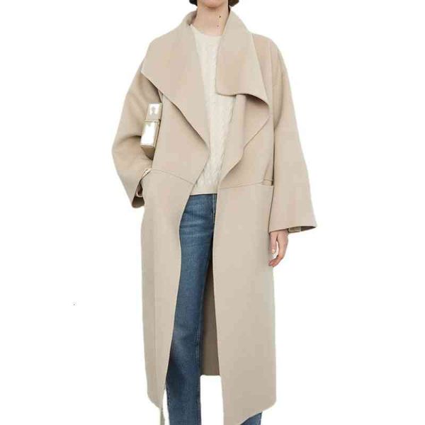 women's wool & blends double-sided woolen women mid-length jackets fashion simple solid color long sleeve ladies loose coats autum, Black
women's wool & blends double-sided woolen women mid-length jackets fashion simple solid color long sleeve ladies loose coats autum, Black