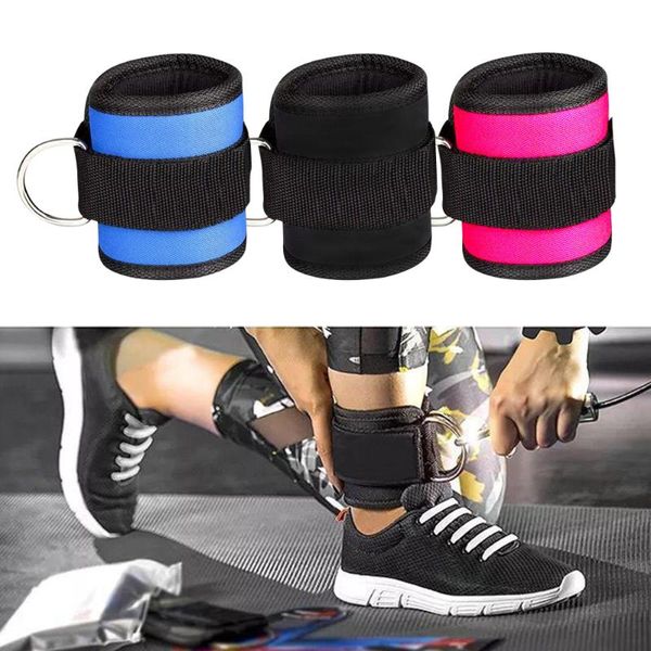 D-ring Ankle Strap Buckle Body Building Resistance Band Gym Multi Thigh Leg Ankle Cuffs Power Weight Lifting Fitness Rope