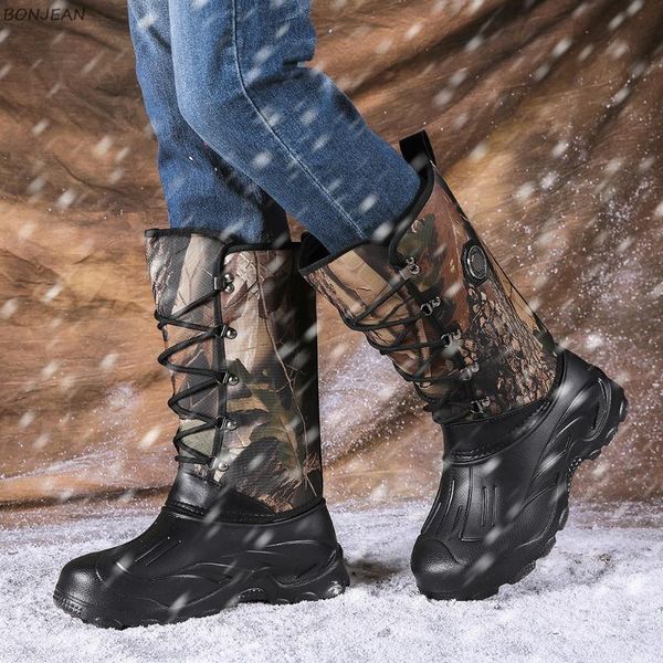 men boots casual winter snow boots for men shoes thick bottom plush waterproof slip-resistant round toe male winter shoes, Black
men boots casual winter snow boots for men shoes thick bottom plush waterproof slip-resistant round toe male winter shoes, Black
