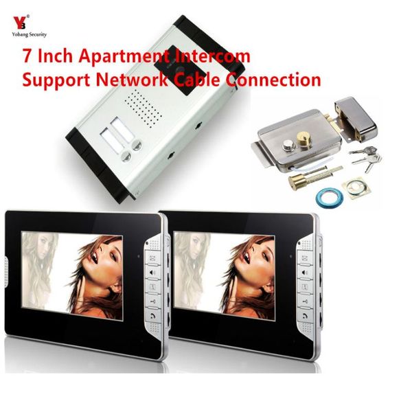 7 inch apartment video intercom door phone system with hd doorbell 1000tvl camera with home stainless steel electronic door lock
7 inch apartment video intercom door phone system with hd doorbell 1000tvl camera with home stainless steel electronic door lock