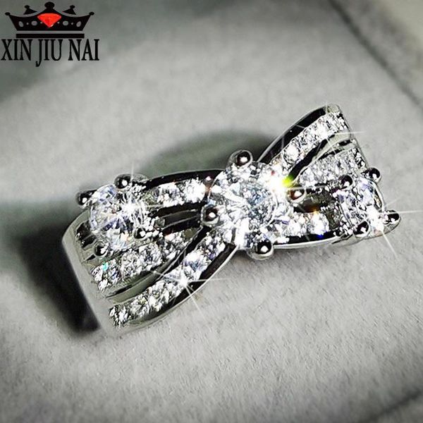 new classic love intertwined super flash three loose diamond logo pole engagement ring female women jewelry, Golden;silver
new classic love intertwined super flash three loose diamond logo pole engagement ring female women jewelry, Golden;silver
