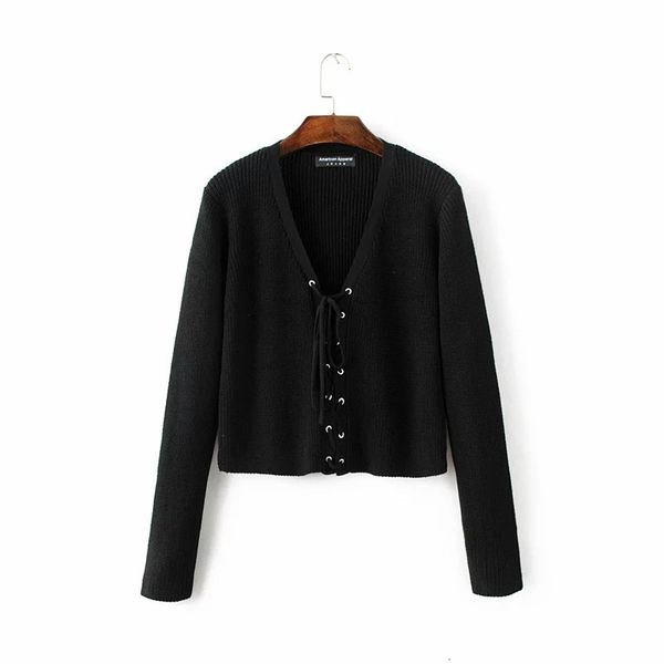 2021 new autumn european and american style cross-eye knit tie sleeve with low-necked shirt short women's jacket 5tq5, White;black
2021 new autumn european and american style cross-eye knit tie sleeve with low-necked shirt short women's jacket 5tq5, White;black