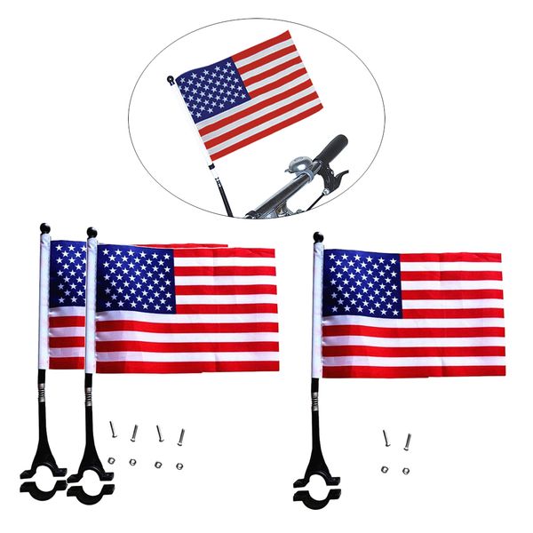 3x flag handlebars banner safety shield for scooter american flag
3x flag handlebars banner safety shield for scooter american flag