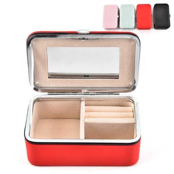 jewelry box portable with makeup mirror earrings grids storage travel jewerly storage box, Pink;blue
jewelry box portable with makeup mirror earrings grids storage travel jewerly storage box, Pink;blue