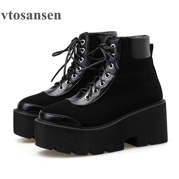lace up motorcyle ankle boots for women platform block chunky thick high heel gladiator bootie female flock black shoes
lace up motorcyle ankle boots for women platform block chunky thick high heel gladiator bootie female flock black shoes