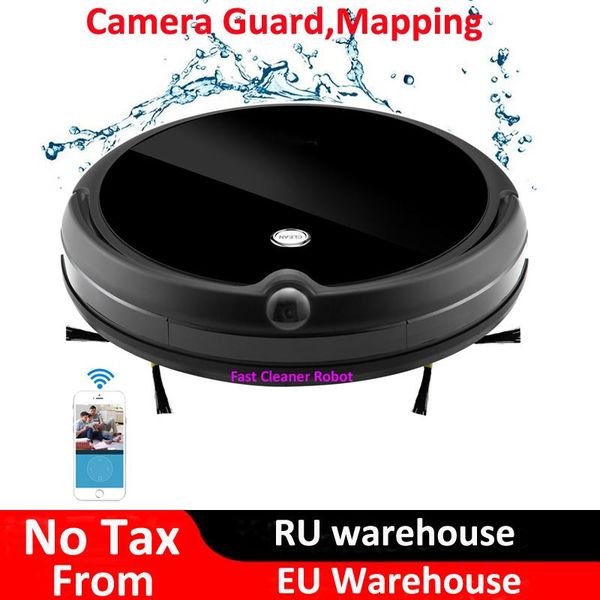 map navigation,camera guard video call auto wireless vacuum cleaner robot with wifi app control,smart memory,big water tank
map navigation,camera guard video call auto wireless vacuum cleaner robot with wifi app control,smart memory,big water tank