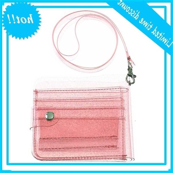 women clear wallet lanyard nice glitter bifold purse card holder pouch a69c, Brown;gray
women clear wallet lanyard nice glitter bifold purse card holder pouch a69c, Brown;gray