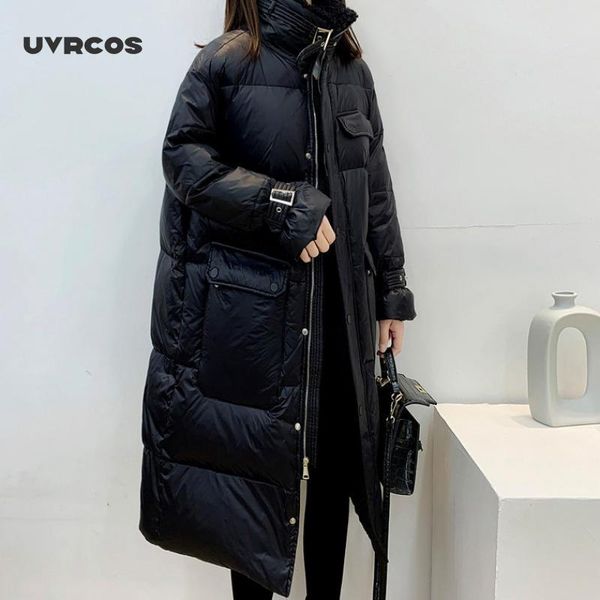uvrcos 2020 new winter down jacket women loose long down fashion 90% white duck jacket female thick warm coat, Black
uvrcos 2020 new winter down jacket women loose long down fashion 90% white duck jacket female thick warm coat, Black