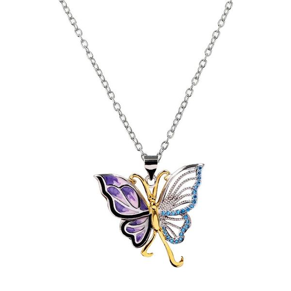 2021 new fashion korean cute butterfly necklace for women long chain pendant necklace statement fashion charm jewelry gifts, Silver
2021 new fashion korean cute butterfly necklace for women long chain pendant necklace statement fashion charm jewelry gifts, Silver