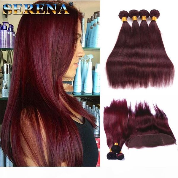 wine red burgundy straight virgin hair with closure #99j malaysian human hair 4 bundles with frontal 13x4 closure lace frontal with bundles, Black;brown
wine red burgundy straight virgin hair with closure #99j malaysian human hair 4 bundles with frontal 13x4 closure lace frontal with bundles, Black;brown