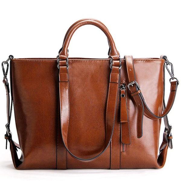 us stock genuine leather women handbag oil wax shoulder bags large capacity casual tote bag
us stock genuine leather women handbag oil wax shoulder bags large capacity casual tote bag
