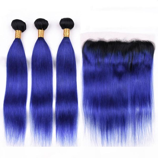 straight indian virgin human hair dark blue ombre weaves with frontal #1b blue dark root ombre 13x4 lace frontal closure with 3bundles, Black;brown
straight indian virgin human hair dark blue ombre weaves with frontal #1b blue dark root ombre 13x4 lace frontal closure with 3bundles, Black;brown