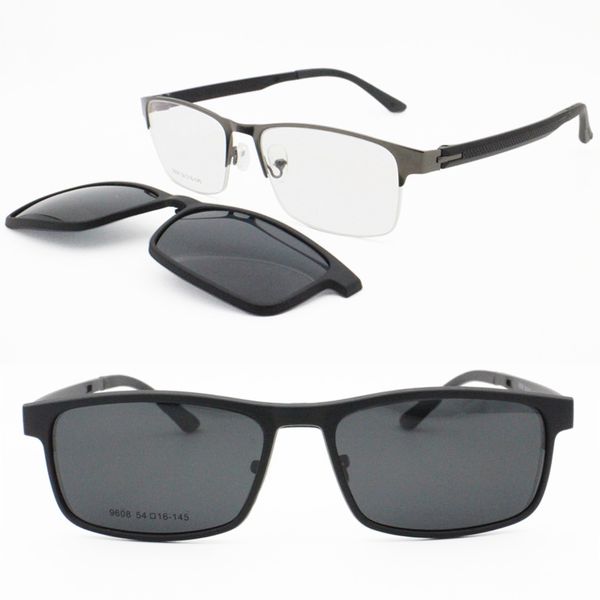 one frame one lens megnatic clip on polarized sunglasses rectangle shape trendy prescription glasses for men 9608, White;black
one frame one lens megnatic clip on polarized sunglasses rectangle shape trendy prescription glasses for men 9608, White;black