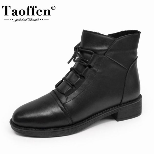 taoffen real leather women ankle boots cross strap zipper winter shoes woman warm office lady daily fashion footwear size 34-41 1026, Black
taoffen real leather women ankle boots cross strap zipper winter shoes woman warm office lady daily fashion footwear size 34-41 1026, Black
