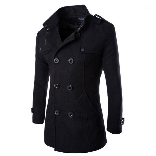 winter men wool pea coats black mens overcoat short trench coats male double breasted wool & blends brand clothing1
winter men wool pea coats black mens overcoat short trench coats male double breasted wool & blends brand clothing1