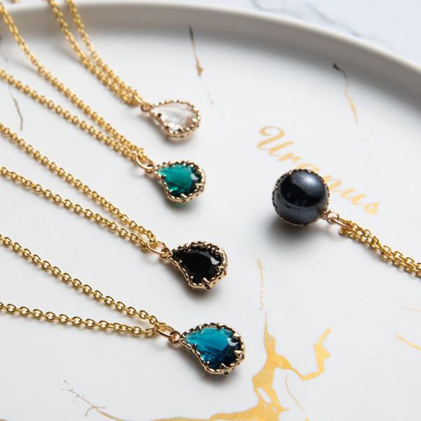 pendant necklaces romantic sweet cute multiple style colorful water drop shape necklace for women and girls wedding engagement accessories, Silver
pendant necklaces romantic sweet cute multiple style colorful water drop shape necklace for women and girls wedding engagement accessories, Silver