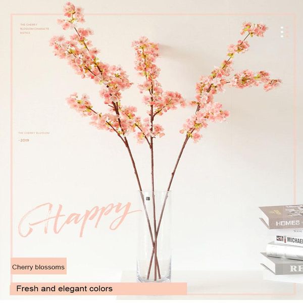3pcs/lot artificial flowers cherry blossom single branch silk fake flowers wedding decoration arch home decoration garden wall
3pcs/lot artificial flowers cherry blossom single branch silk fake flowers wedding decoration arch home decoration garden wall