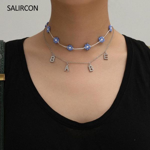salircon new blue daisy flower choker necklace clavicle chain letter babe pendant necklace with rhinestone women fashion jewelry, Golden;silver
salircon new blue daisy flower choker necklace clavicle chain letter babe pendant necklace with rhinestone women fashion jewelry, Golden;silver