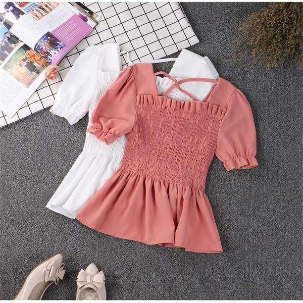 2021 new women summer ruffles blouse tie chiffon blouses slim solid bottoming short sleeve shirts short ab1371, White
2021 new women summer ruffles blouse tie chiffon blouses slim solid bottoming short sleeve shirts short ab1371, White