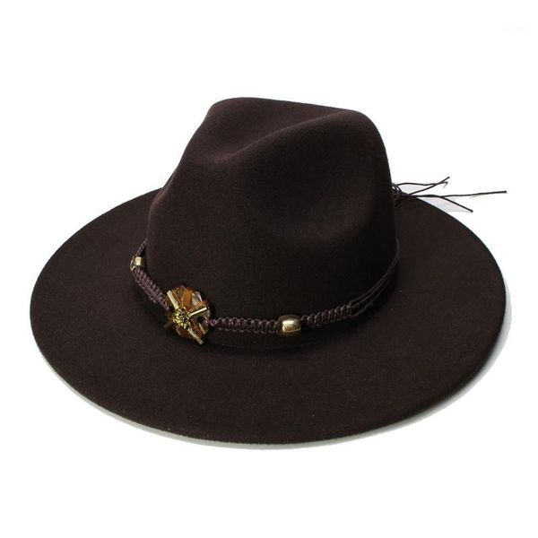 luckylianji retro women men vintage 100% wool wide brim cap fedora panama jazz bowler hat braid band with flower(57cm/adjusted)1, Blue;gray
luckylianji retro women men vintage 100% wool wide brim cap fedora panama jazz bowler hat braid band with flower(57cm/adjusted)1, Blue;gray