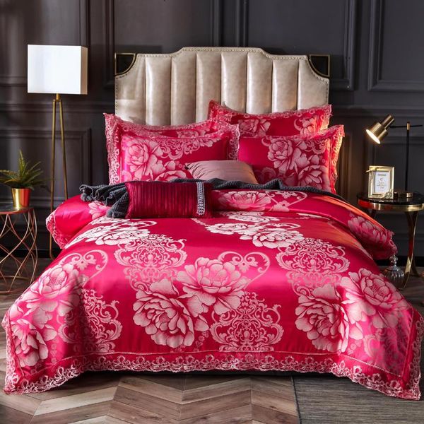 bedding sets lace embroidery satin set king size bed jacquard duvet cover bed/flat sheet bedlinen pillowcase home textile
bedding sets lace embroidery satin set king size bed jacquard duvet cover bed/flat sheet bedlinen pillowcase home textile