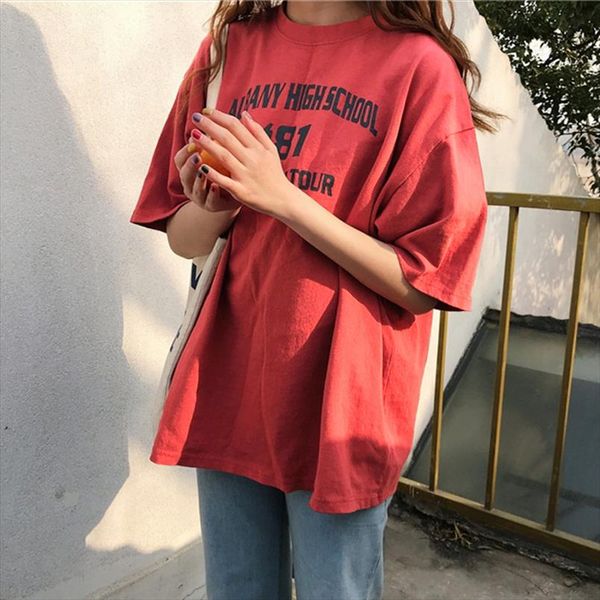 женская мода свободные тенниски женщин письмо printed tops женский 5 четверть рукава футболки женщины harajuku повседневный студенты девушки, White
женская мода свободные тенниски женщин письмо printed tops женский 5 четверть рукава футболки женщины harajuku повседневный студенты девушки, White