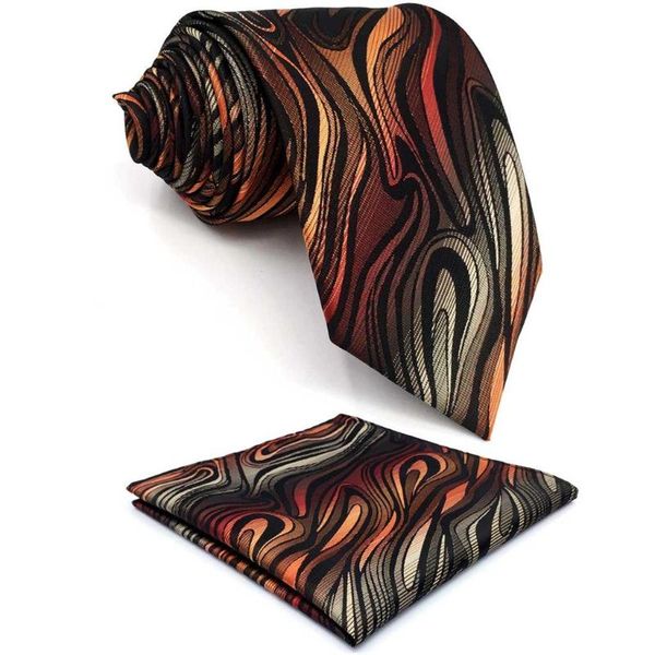 handkerchiefs b17 orange black ripple wedding mens tie set silk novelty classic ties for men pocket square, Blue;white
handkerchiefs b17 orange black ripple wedding mens tie set silk novelty classic ties for men pocket square, Blue;white