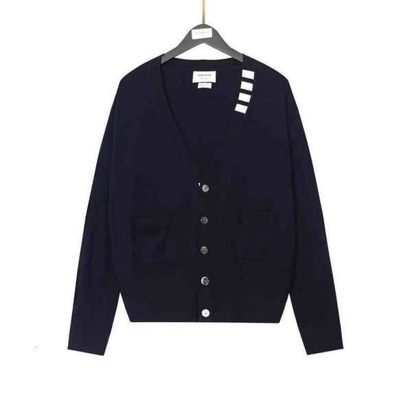 Men's Hoodies & Sweatshirts Correct version autumn and winter TB collar side four bar white strip men's women's cardigan V-ne, Black
Men's Hoodies & Sweatshirts Correct version autumn and winter TB collar side four bar white strip men's women's cardigan V-ne, Black