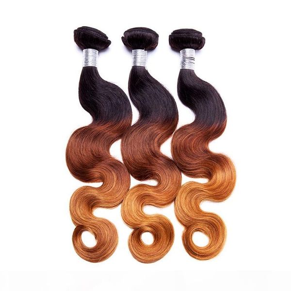 ombre three tone body wave human hair extensions 3 or 4 bundles brazilian 100% unprocessed human hair weaves 8-28inch, Black
ombre three tone body wave human hair extensions 3 or 4 bundles brazilian 100% unprocessed human hair weaves 8-28inch, Black