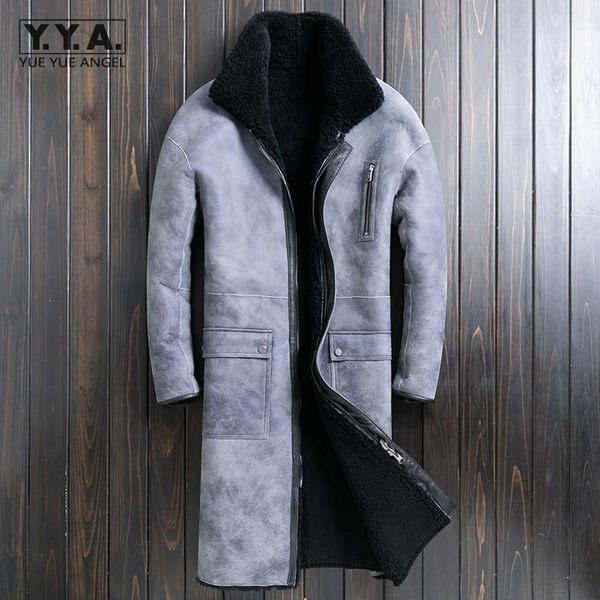 mens double sided shearling sheepskin coat winter warm genuine leather windbreakers overcoat business casual real fur jackets, Black
mens double sided shearling sheepskin coat winter warm genuine leather windbreakers overcoat business casual real fur jackets, Black
