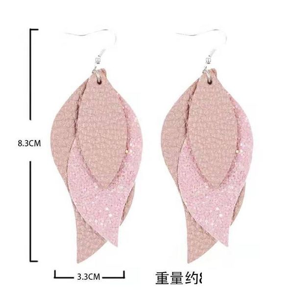 s1164 fashion jewelry sequins multi layer pu leather earrings faux leath sqcpvq beauty888, Silver
s1164 fashion jewelry sequins multi layer pu leather earrings faux leath sqcpvq beauty888, Silver