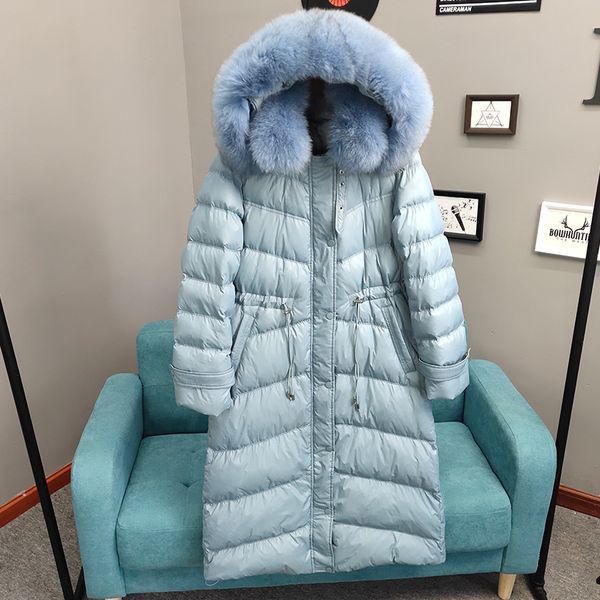 2021 new real natural fur collar winter with hood female coats long parka thick warm white down jacket nceu, Black
2021 new real natural fur collar winter with hood female coats long parka thick warm white down jacket nceu, Black