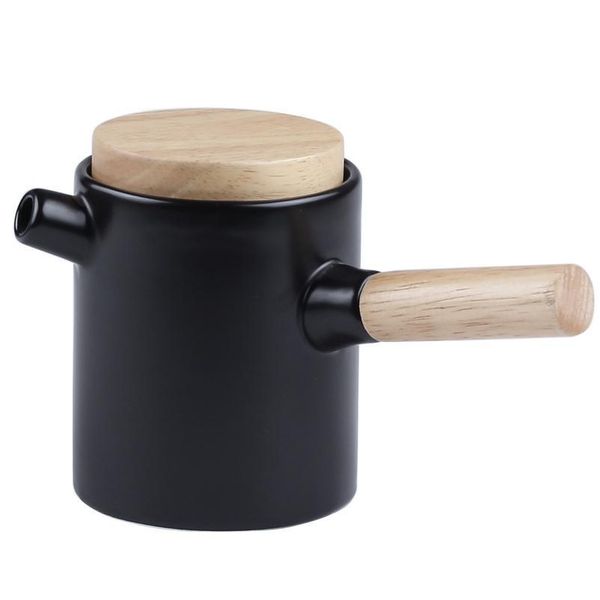 ceramic tea pot japanese style teapot coffee chinese green tea da hong pao milk oolong puer porcelain wooden habdle tea jllyxn 
ceramic tea pot japanese style teapot coffee chinese green tea da hong pao milk oolong puer porcelain wooden habdle tea jllyxn